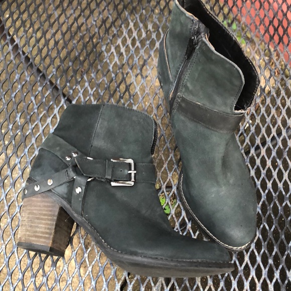 MATISSE Harney Harness black Leather Moto Ankle Boots - Picture 2 of 9